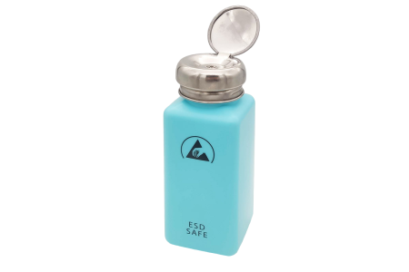 Антистатическая бутылка 240 мл с дозатором голубая CE-813-3 фото
