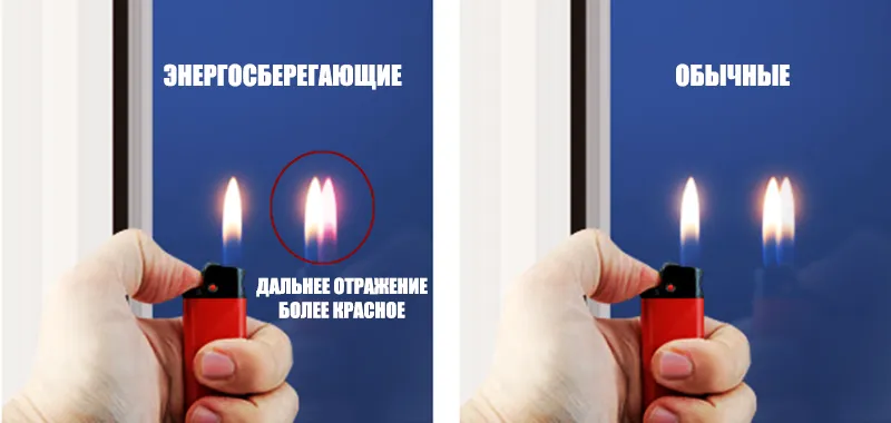 как отличить энергосберегающий стеклопакет от обычного