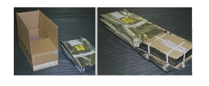 Примеры упаковки в коробки и паллеты чувствительных компонентов