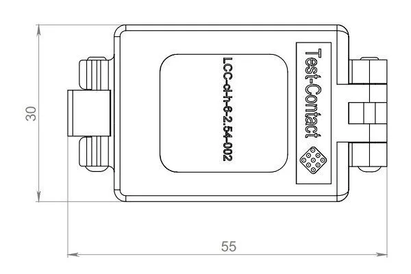 Контактирующее устройство LCC-cl-h-6-2.54-002 фото