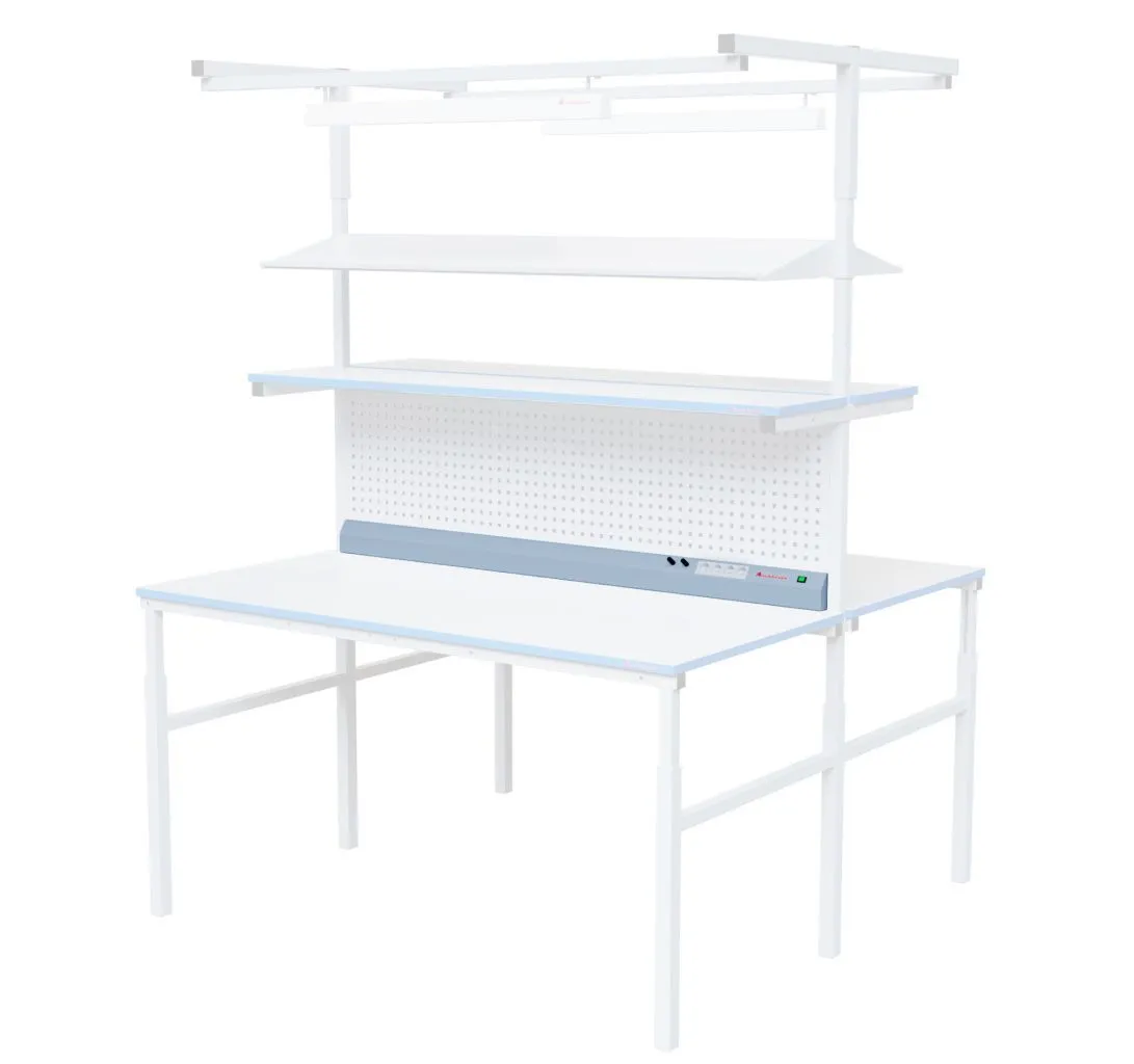 Панель электромонтажная островная серии Лужники для столов 2х1500 фото