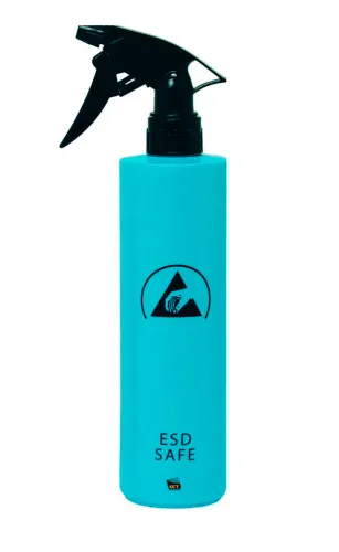 Антистатическая бутылка 500 мл со спреем дозатором голубая Е816-2 фото Антистатическая бутылка 500 мл со спреем дозатором голубая Е816-2 фото