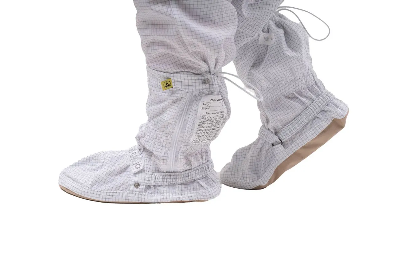 Бахилы укороченные для чистых помещений (защита от мех. воздействий (истирания) и ОПЗ) М-151У (белый, тип A, 35, 146-152) фото Бахилы укороченные для чистых помещений (защита от мех. воздействий (истирания) и ОПЗ) М-151У (белый, тип A, 35, 146-152) фото