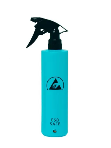 Антистатическая бутылка 250 мл со спреем дозатором голубая Е816-1 фото Антистатическая бутылка 250 мл со спреем дозатором голубая Е816-1 фото