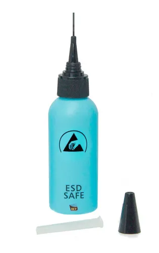 Антистатическая бутылка 60 мл с иглой (26G) голубая Е812-3 фото Антистатическая бутылка 60 мл с иглой (26G) голубая Е812-3 фото