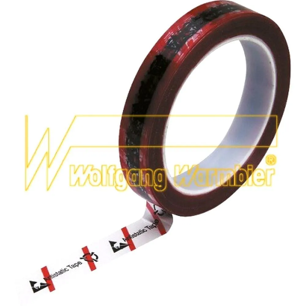 Антистатический скотч для маркировки бракованных изделий 19mm х 66M, 8 шт/упак., Warmbier фото