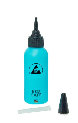 Антистатическая бутылка 60 мл с иглой (16G) голубая E812-1 фото Антистатическая бутылка 60 мл с иглой (16G) голубая E812-1 фото