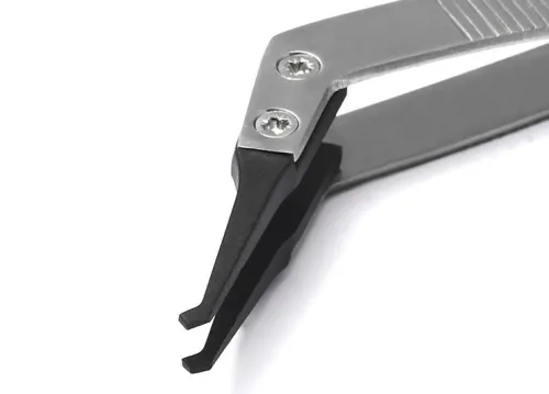 Набор изогнутых STD пинцетов с быстросменным наконечником SMD, Sipel, 1609-BSA-STD фото