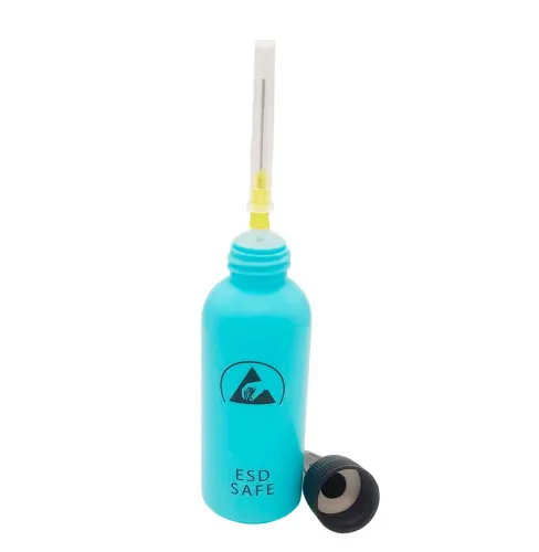 Антистатическая бутылка 60 мл с иглой (20G) голубая Е812-2 фото Антистатическая бутылка 60 мл с иглой (20G) голубая Е812-2 фото