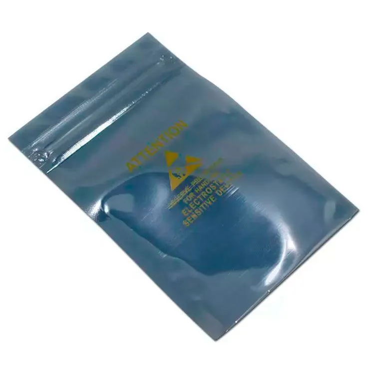 Пакет металлизированный антистатический 250х350 мм, ZIP защелка (100 шт/упак) фото