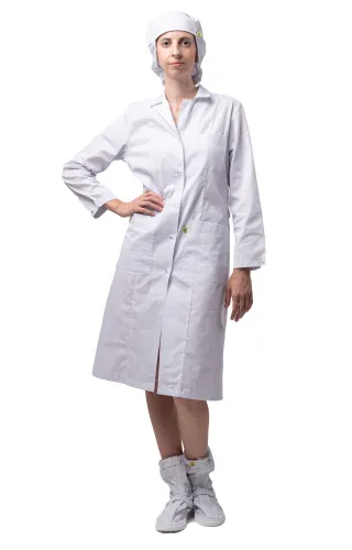 Халат для защиты от мех. воздействий (истирания) и ОПЗ антистатический женский М-102 фото товара