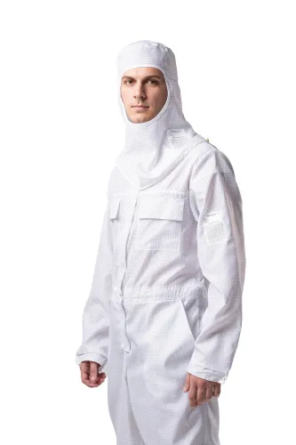 Комбинезон для защиты от мех. воздействий (истирания) и ОПЗ антистатический мужской М-224 (белый, тип "Сатори", 80-84, 170-176) фото Комбинезон для защиты от мех. воздействий (истирания) и ОПЗ антистатический мужской М-224 (белый, тип "Сатори", 80-84, 170-176) фото