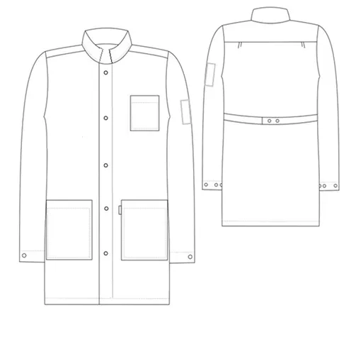 Халат для защиты от мех. воздействий (истирания) и ОПЗ антистатический мужской укороченный М-554У (синий, тип D "Москвичка", 88-92, 146-152) фото Халат для защиты от мех. воздействий (истирания) и ОПЗ антистатический мужской укороченный М-554У (синий, тип D "Москвичка", 88-92, 146-152) фото