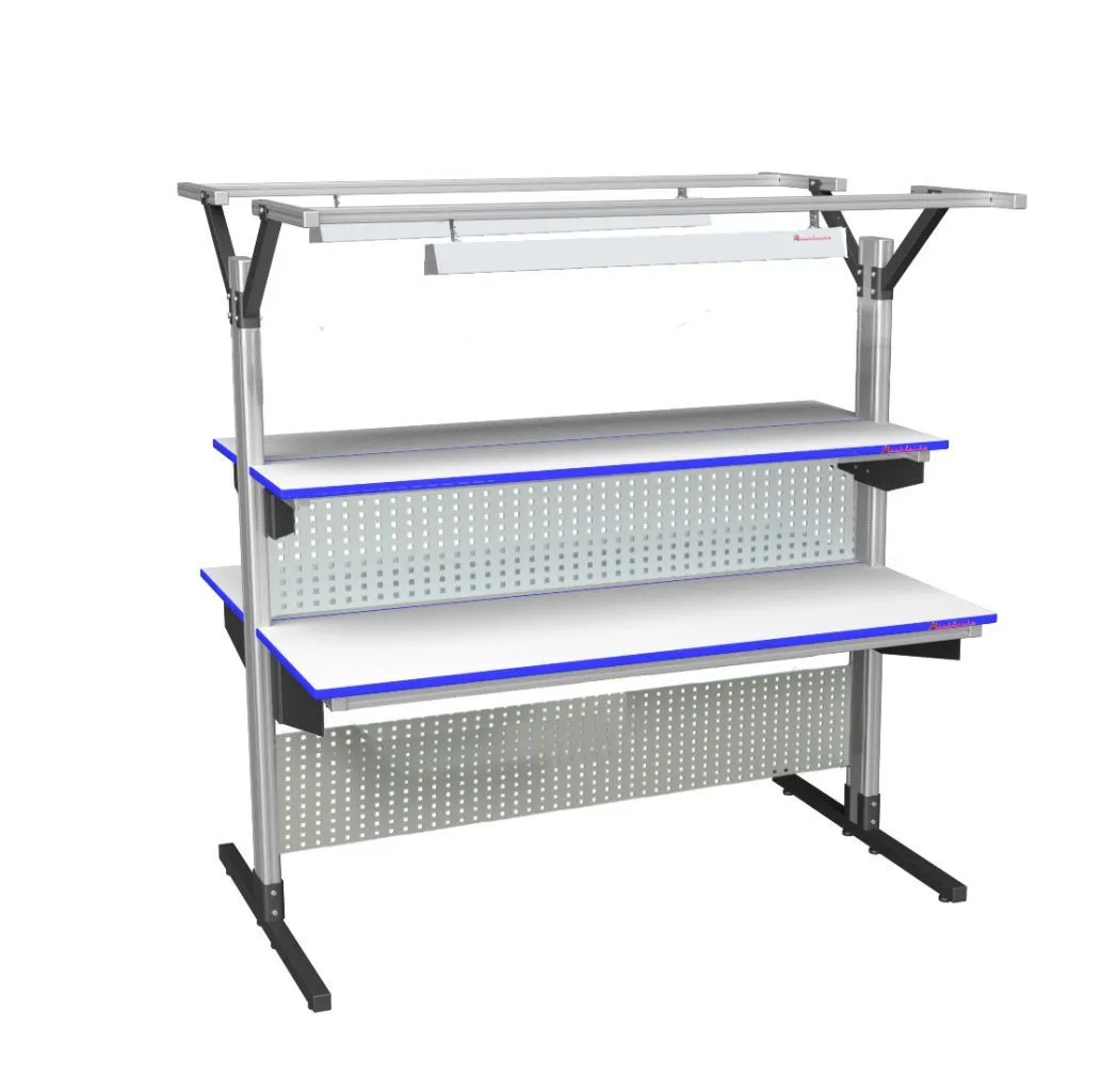 Рабочее место на алюминиевом профиле серии АЛТ-Лужники 2х(1200*700 мм) фото