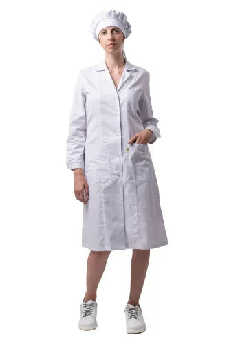 Халат для защиты от мех. воздействий (истирания) и ОПЗ антистатический женский М-46 (черный, тип D "Москвичка", 88-92, 146-152) фото Халат для защиты от мех. воздействий (истирания) и ОПЗ антистатический женский М-46 (черный, тип D "Москвичка", 88-92, 146-152) фото