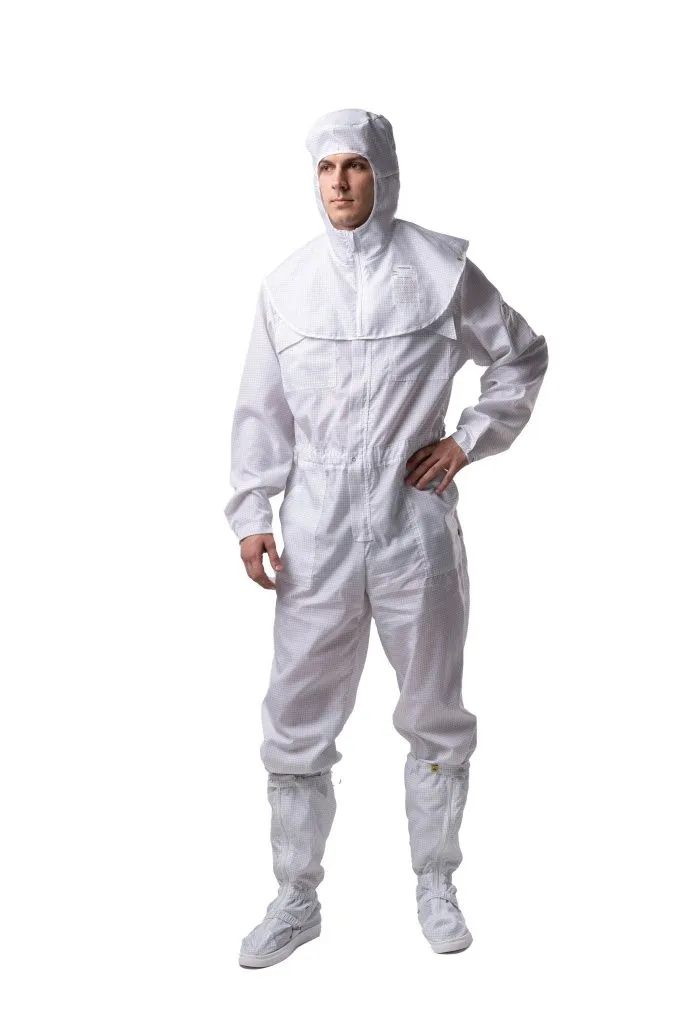Комбинезон для защиты от мех. воздействий (истирания) и ОПЗ антистатический мужской М-221 (белый, тип D, 80-84, 146-152) фото