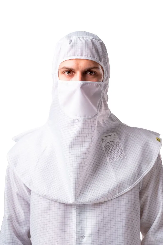 Шлем-маска для чистых помещений (защита от мех. воздействий (истирания) и ОПЗ) М-369М (белый, тип A, 52-57) фото Шлем-маска для чистых помещений (защита от мех. воздействий (истирания) и ОПЗ) М-369М (белый, тип A, 52-57) фото