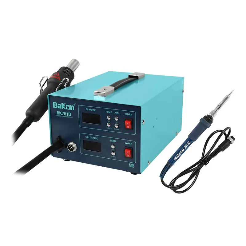 Ремонтный паяльный комплекс с феном 2в1 (паяльник+фен) BAKON BK701D, 50/650 Вт фото