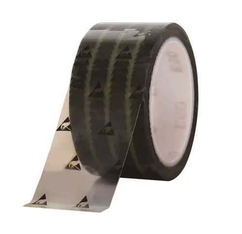 Лента из целлюлозы для упаковки коробок с ЭКБ, толщина 50 мкм, 50мм*50м (Rs≤10Е11) фото Лента из целлюлозы для упаковки коробок с ЭКБ, толщина 50 мкм, 50мм*50м (Rs≤10Е11) фото