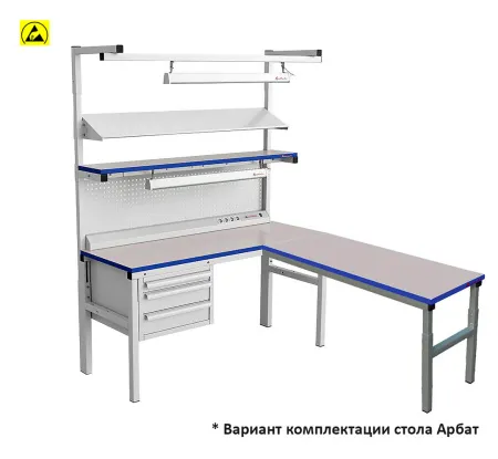 Комплект рабочего места серии Арбат 1500*700 мм ESD фото