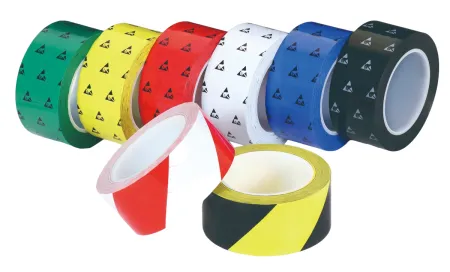 Лента антистатическая черно-желтая, 25ммх33м (Rs ≤ 10Е9) фото Лента антистатическая черно-желтая, 25ммх33м (Rs ≤ 10Е9) фото