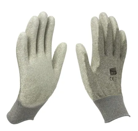 Перчатки антистатические нейлоновые, с добавлением медной нити (Rs ≤ 10Е5), с покрытием ладони фото товара Перчатки антистатические нейлоновые, с добавлением медной нити (Rs ≤ 10Е5), с покрытием ладони фото товара