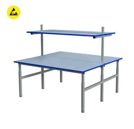 Стол рабочий серии Лужники 2х(1200*700 мм) ESD фото Стол рабочий серии Лужники 2х(1200*700 мм) ESD фото