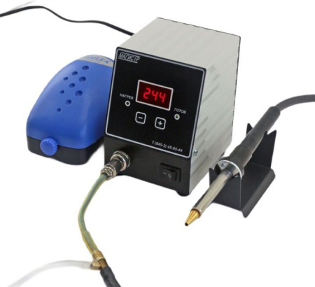 Минитермофен с цифровым регулятором температуры Паяльная станция "Магистр Ц20-Ф1", 2 литр/мин., 50В фото