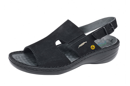 Антистатические сандалии женские ABEBA 36872, черные фото