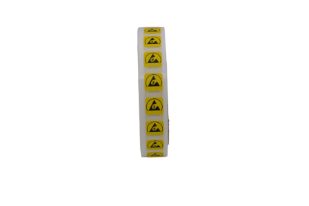 Самоклеющиеся этикетки с символом ESD, 12,5*12,5 мм, 1000 шт/уп. фото